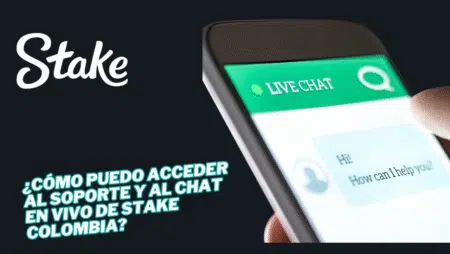 ¿Cómo puedo acceder al soporte y al chat en vivo de Stake Colombia?
